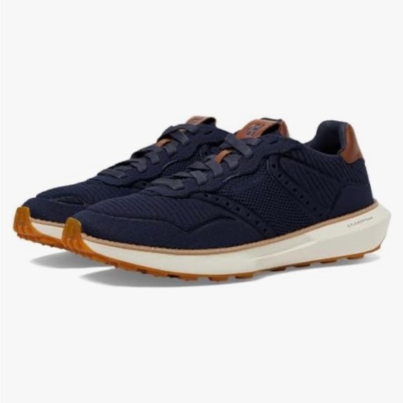 Cole Haan Flowfoam Men's Navy Sneakers - Picture 1 of 7